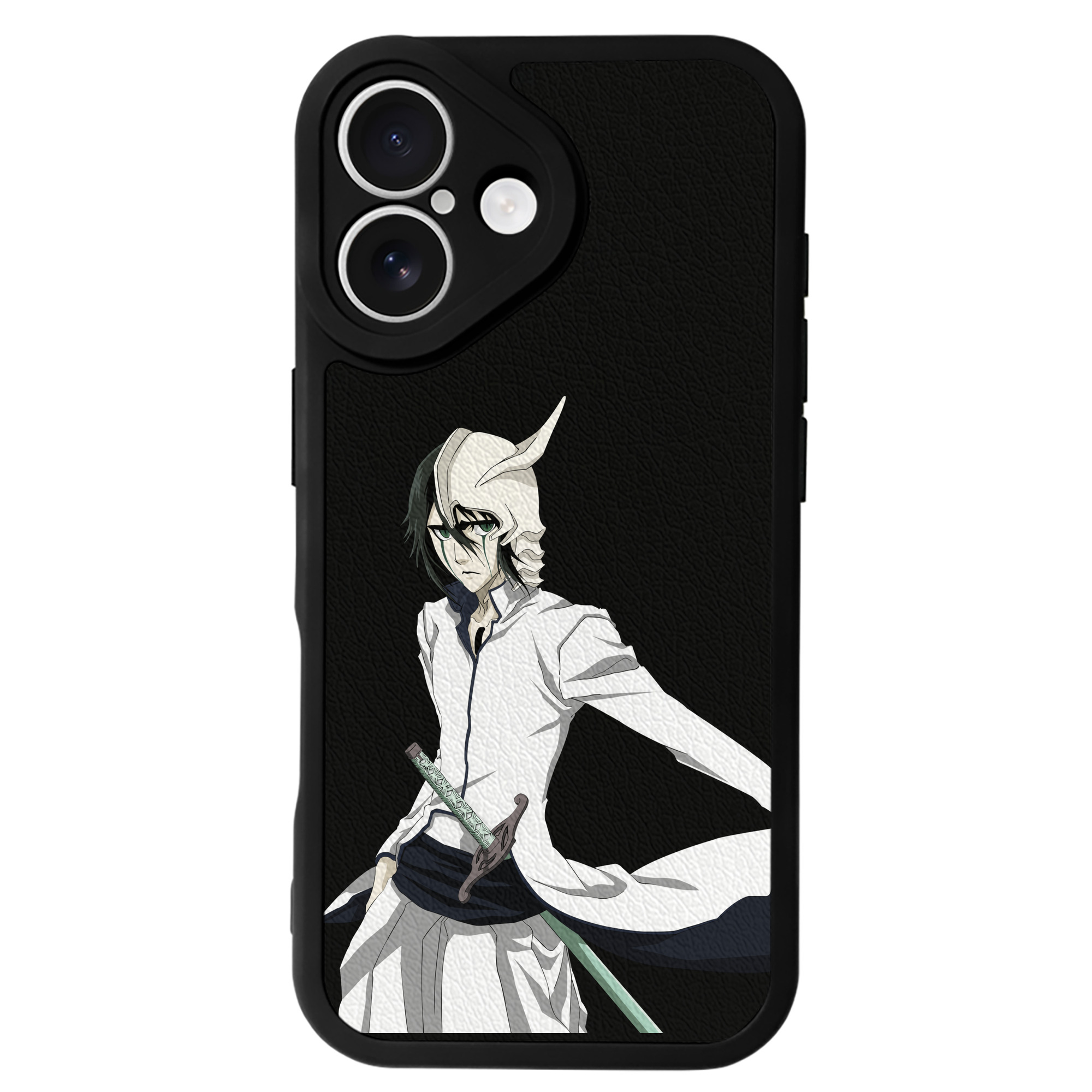 （画像用） ブリーチ ウルキオラ·シファー BLEACH Ulquiorra cifer 【iPhone 16シリーズ対応】シリコンスマホケース（レザー調） 材質：シリコン